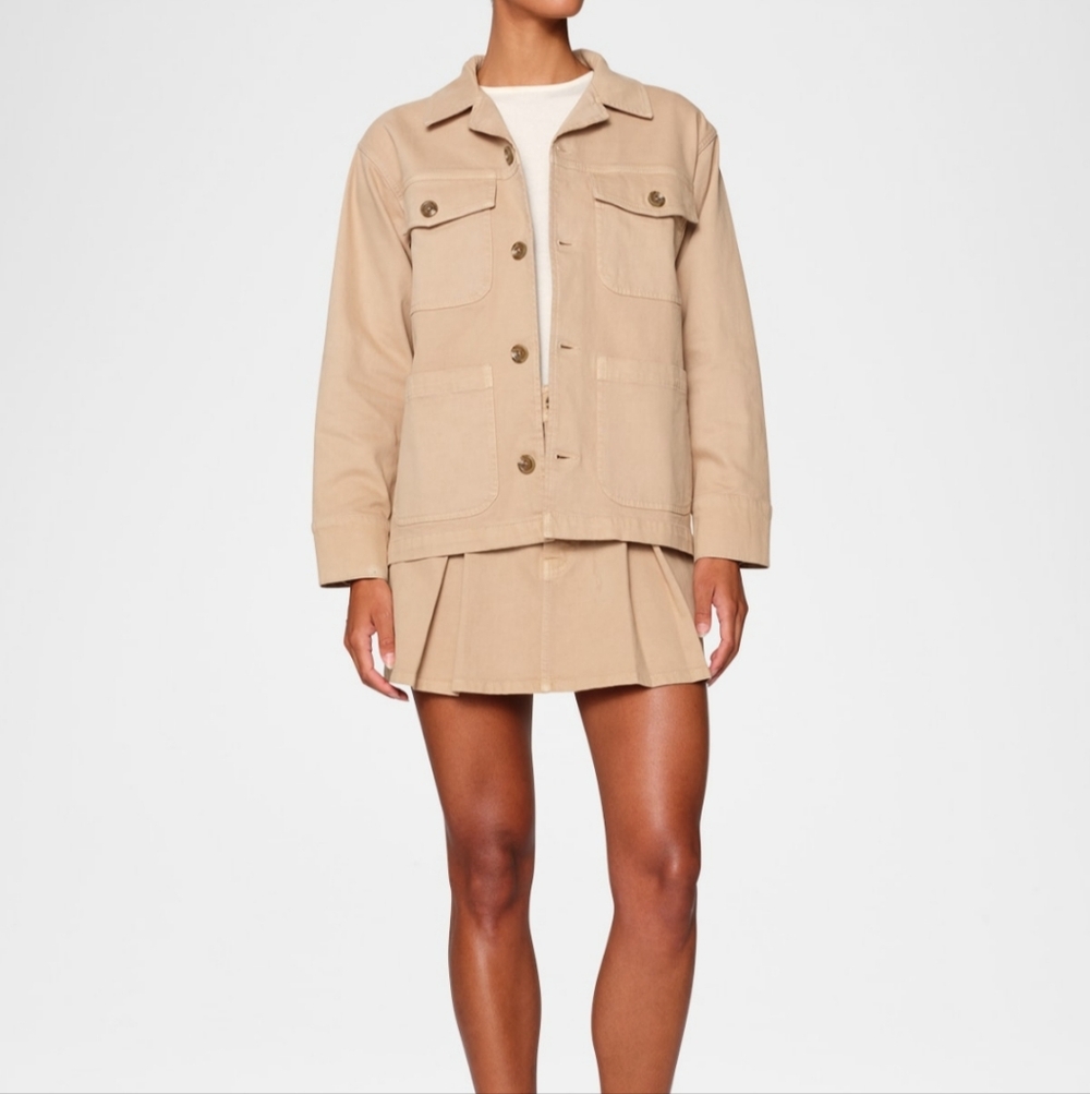 DL1961 Montauk Denim Jacket Almond Oversized XS Nwt